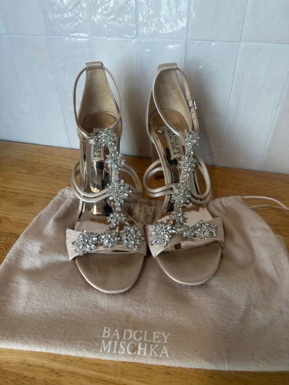 Badgley Mischka Crystal Heels